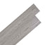 Gulvplanker 36 pcs Mørkegrå 5,02 m² PVC