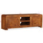 tv-skab 120x30x40 cm massivt træ honningfarvet finish