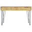 konsolbord 120 x 35 x 76 cm massivt teaktræ