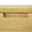 konsolbord 120 x 35 x 76 cm massivt teaktræ