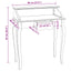 skrivebord 80x40x92 cm massivt mahognitræ