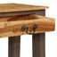 konsolbord i massivt træ vintage 118 x 30 x 80 cm