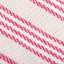 plaid 160x210 cm bomuld stribet lyserød og hvid