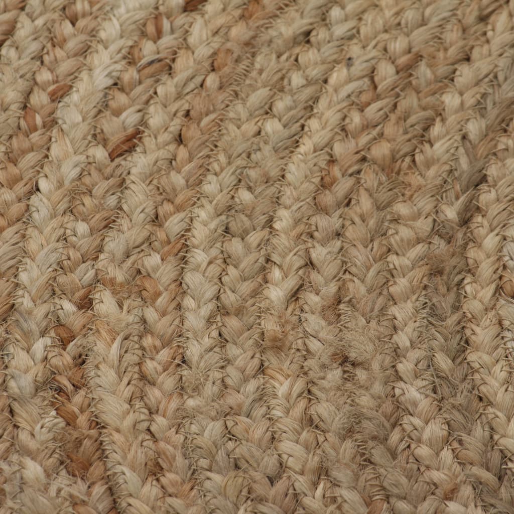 tæppe flettet jute 90 cm rund