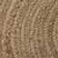 gulvtæppe 150 cm rundt flettet jute