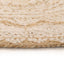 tæppe flettet jute med print 120 cm rund