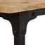 skrivebord med foldbar taburet massivt mangotræ 115 x 50 x 76 cm