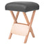 foldbar massagestol 12 cm tykt sæde 2 bolsterpuder sort