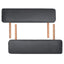 sammenfoldeligt massagebord 3 zoner 10 cm tyk hynde sort