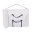foldbart massagebord med skammel 3 zoner 10 cm tyk hvid