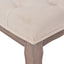 bænk lærred massivt træ 110 x 38 x 48 cm cremehvid