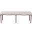 bænk lærred massivt træ 150 x 40 x 48 cm cremehvid