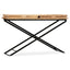 konsolbord solidt mangotræ 130 x 40 x 80 cm