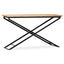 konsolbord solidt mangotræ 130 x 40 x 80 cm