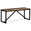 bænk 110x35x45 cm massivt genbrugstræ