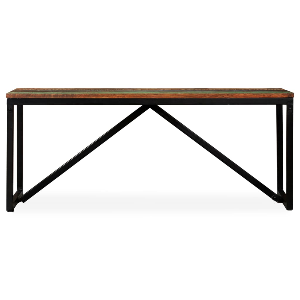 bænk 110x35x45 cm massivt genbrugstræ