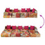 4-personers modulpuf stof patchwork