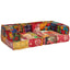 2-personers modulpuf stof patchwork