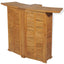 foldbart barbord 155x53x105 cm massivt teaktræ