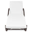 liggestole 2 stk. med bord polyrattan brun