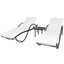 liggestole 2 stk. med bord polyrattan sort