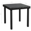 liggestole 2 stk. med bord polyrattan sort