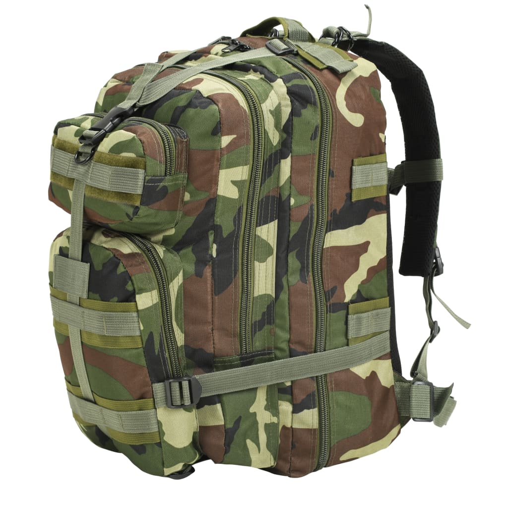 rygsæk i militærstil 50 l camouflage billede