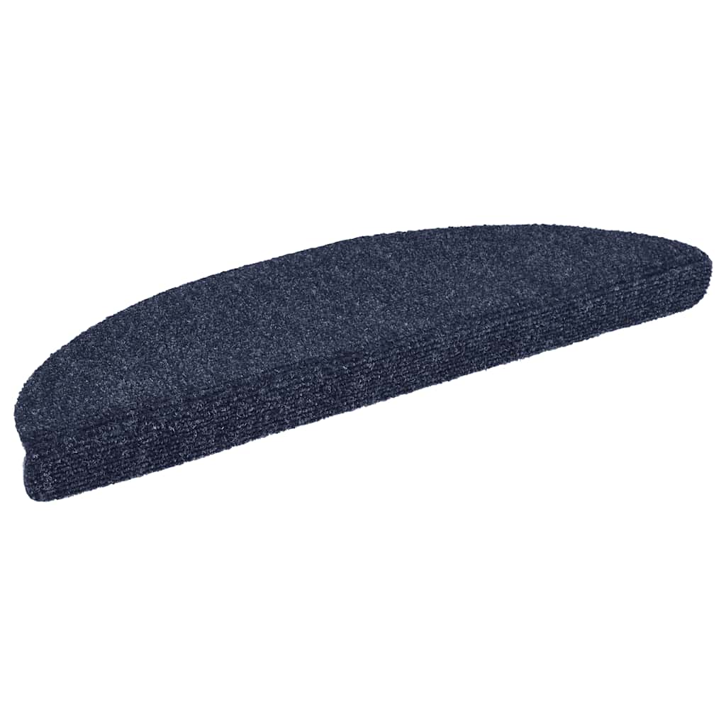 trappemåtter selvklæbende 15 stk. 56x17x3 cm blå halvrunde