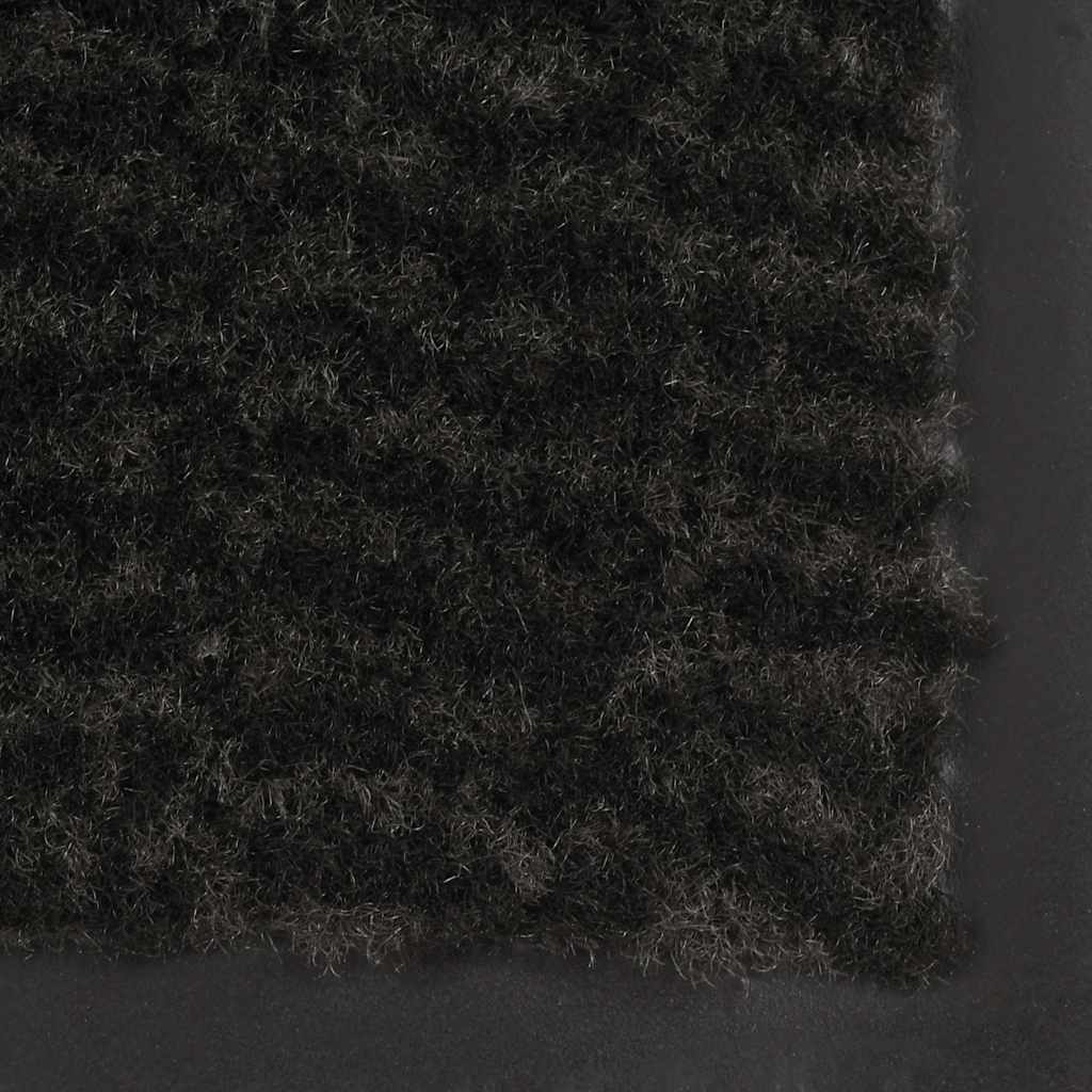 måtte med støvkontrol rektangulær tuftet 40 x 60 cm sort
