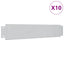 bedkanter 10 stk. galvaniseret stål 100 x 20 cm