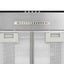 ø-emhætte 90 cm rustfrit stål 756 m³/t LED