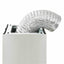 ø-emhætte 90 cm rustfrit stål 756 m³/t. LED