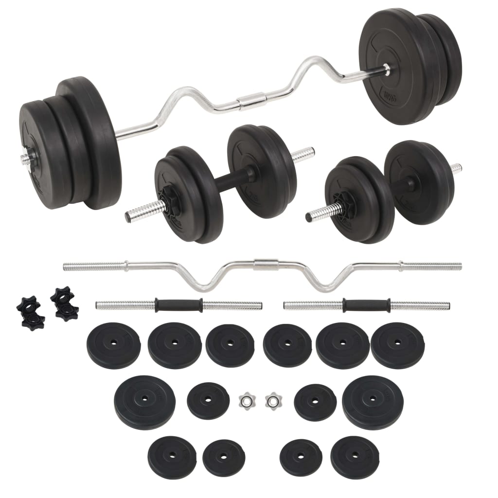 vægtstangs- og håndvægtssæt 60 kg