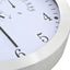 vægur med kvarts-urværk hygrometer og termometer 30 cm hvid