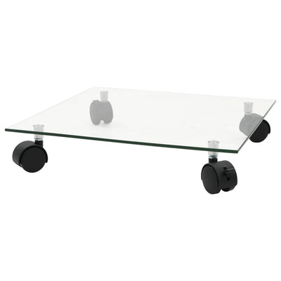 plantevogn 2 stk. hærdet glas 35 x 35 cm firkantet