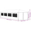 havefesttelt 3 x 12 m hvid