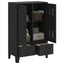 garderobe i metal industriel stil 67 x 35 x 107 cm sort