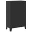 garderobe i metal industriel stil 67 x 35 x 107 cm sort