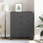kommode i metal industriel stil 78 x 40 x 93 cm sort