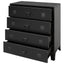 kommode i metal industriel stil 78 x 40 x 93 cm sort