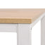 skrivebord 120x60x75 cm egetræsfarvet og hvid