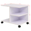 hylde med hjul 50x35x42 cm hvid