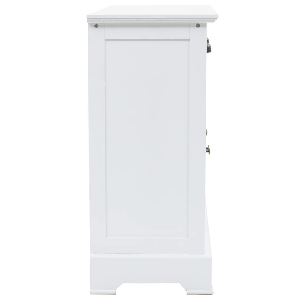 skænk med 3 låger 105x35x77,5 cm MDF og fyrretræ