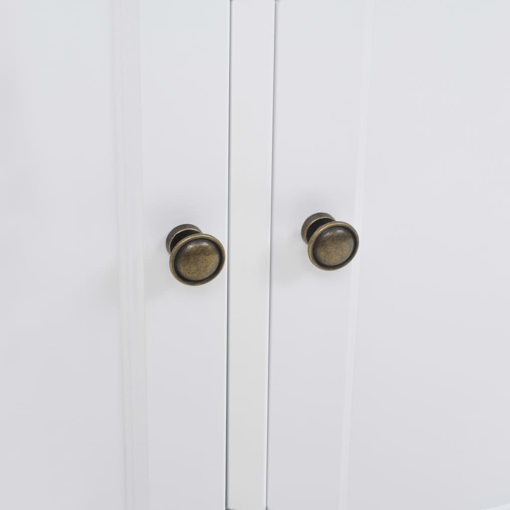 skænk med 3 låger 105x35x77,5 cm MDF og fyrretræ