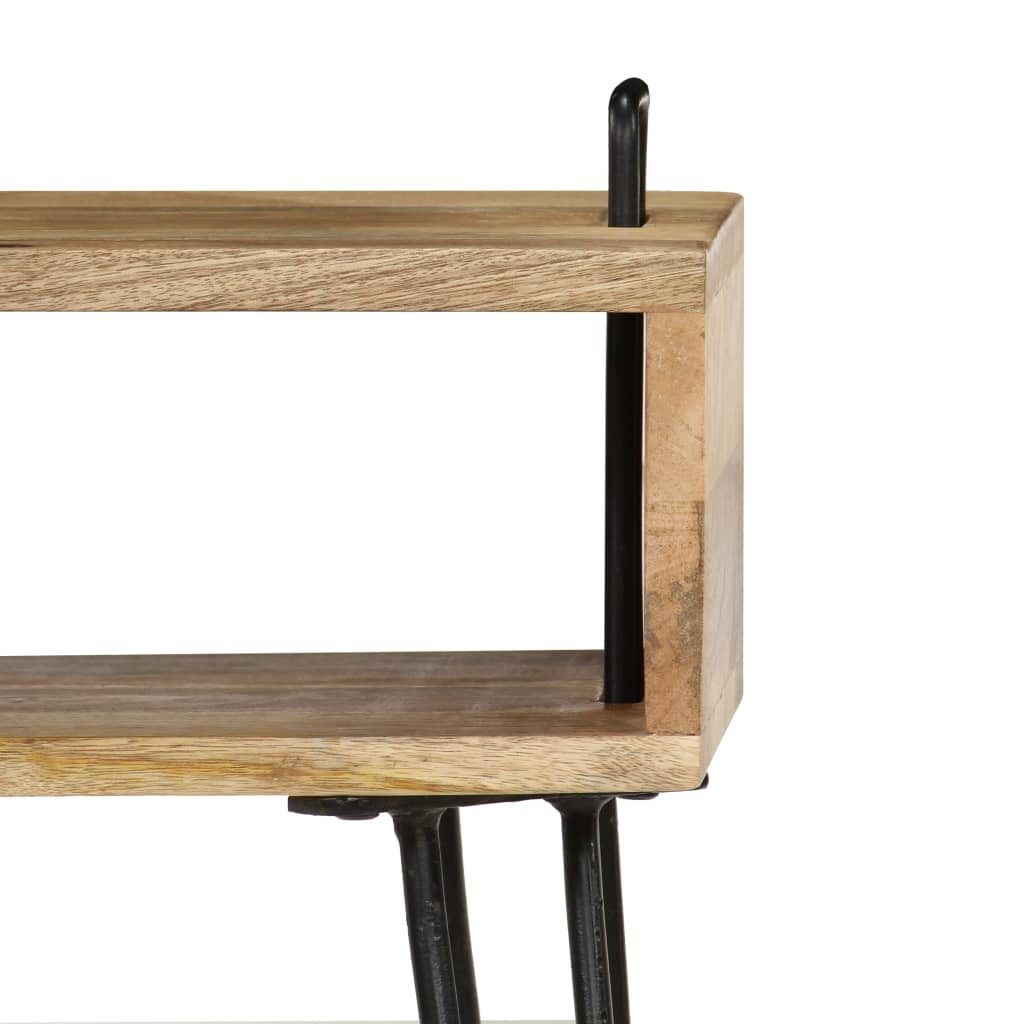 sengebord 40x34x47 cm massivt mangotræ