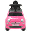 legetøjsbil Fiat 500 lyserød