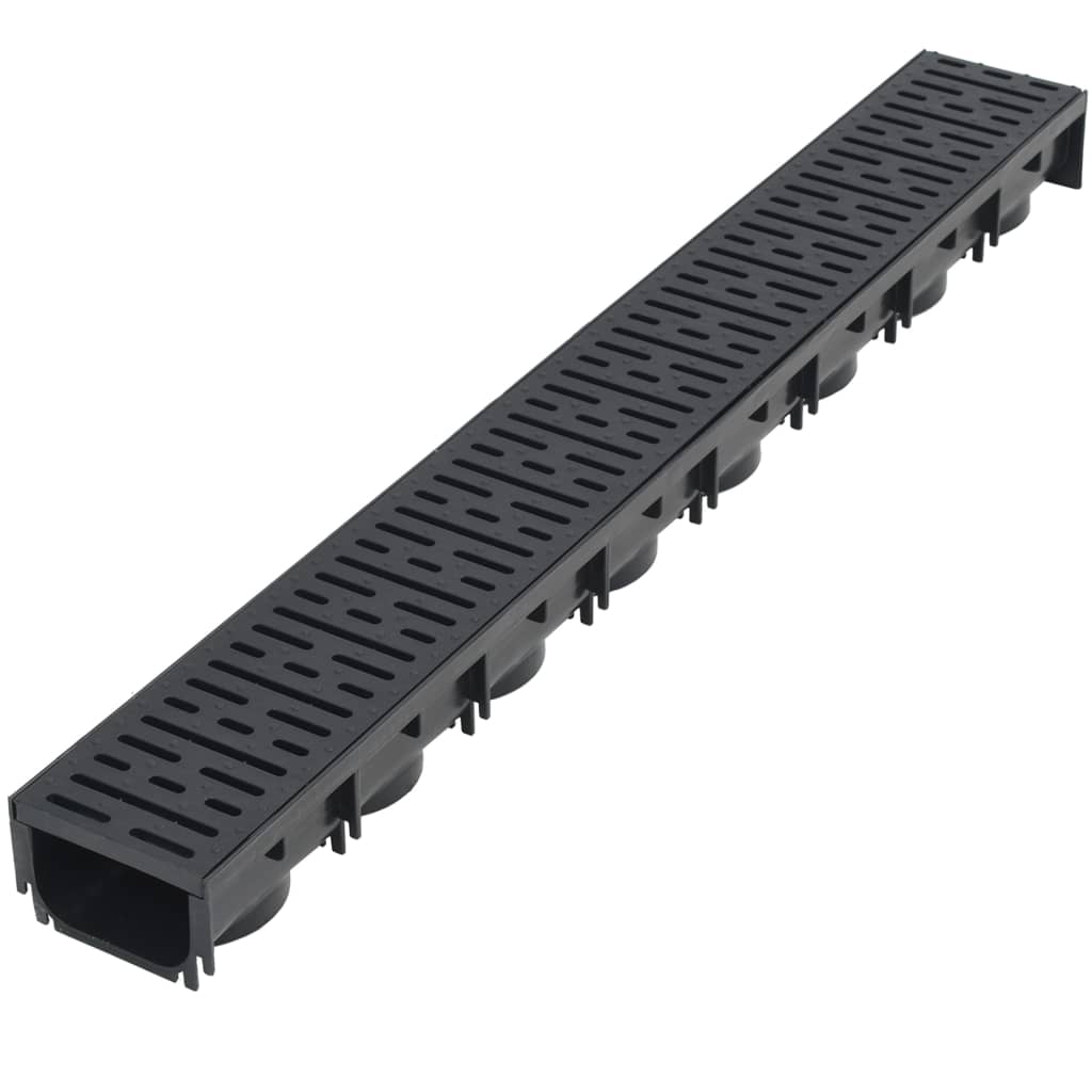 afvandingskanaler 6 stk. plastik 6 m