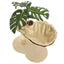 kradsetræ til katte med sisal-kradsestolper 50 cm beige og brun