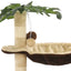 kradsetræ til katte med sisal-kradsestolper 50 cm beige og brun