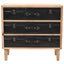 kommode 80x36x75 cm massivt grantræ